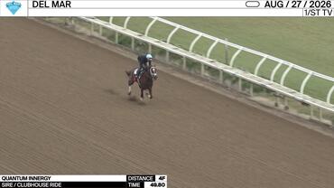Quantum Innergy Worked 4 Furlongs in 49.80 at Del Mar on August 27th, 2026