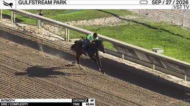 Intricity Worked 4 Furlongs in 48.64 at Gulfstream Park on September 27th, 2026