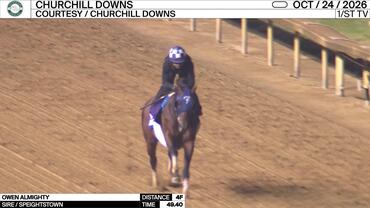 Owen Almighty Worked 4 Furlongs in 49.40 at Churchill Downs on October 24th, 2026