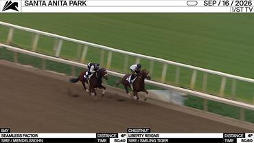 Seamless Factor (Bay) and Liberty Reigns Worked 4 Furlongs at Santa Anita Park on September 16th, 2026