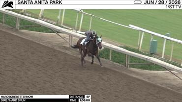 Hardtobebetternow Worked 5 Furlongs in 1:03.00 at Santa Anita Park on June 28th, 2026