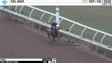 Freya Worked 4 Furlongs in 50.20 at Del Mar on September 6th, 2026