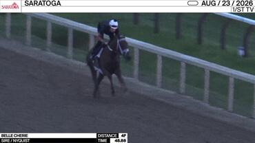 Belle Cherie Worked 4 Furlongs in 48.88 at Saratoga on August 23rd, 2026
