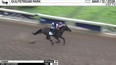 Camber Worked 4 Furlongs in 49.50 at Gulfstream Park on March 12th, 2026