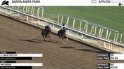 E J Won the Cup (Outside) and Antonsen Worked at Santa Anita Park on April 28th, 2024
