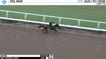 Dexter Worked 3 Furlongs in 36.60 at Del Mar on August 15th, 2026