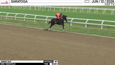 Jersey Guy Worked 4 Furlongs in 50.80 at Saratoga on June 12th, 2026