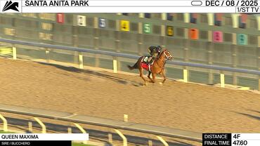 Queen Maxima Worked 4 Furlongs in 47.60 at Santa Anita Park on December 8th, 2025