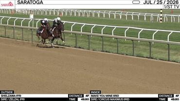 Shelzawa (Outside) and Make You Mine Worked 4 Furlongs in 49.80 at Saratoga on July 25th, 2026