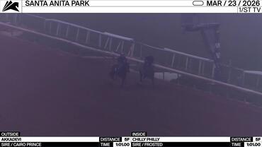 Akkadevi (Outside) and Chilly Philly Worked 5 Furlongs in 1:01.00 at Santa Anita Park on March 23rd, 2026