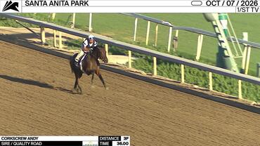 Corkscrew Andy Worked 3 Furlongs in 36.00 at Santa Anita Park on October 7th, 2026
