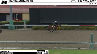 Divisible By Worked 4 Furlongs in 49.80 at Santa Anita Park on June 26th, 2026
