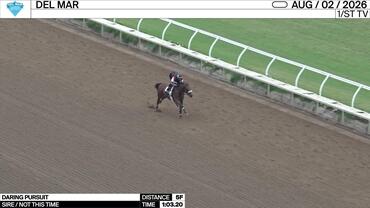 Daring Pursuit Worked 5 Furlongs in 1:03.20 at Del Mar on August 2nd, 2026