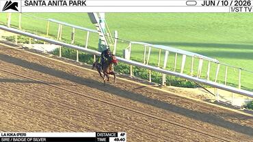 La Kika Worked 4 Furlongs in 49.40 at Santa Anita Park on June 10th, 2026