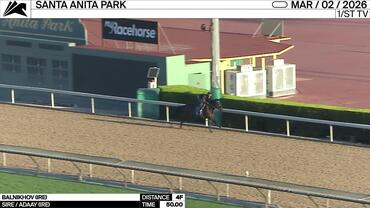Balnikhov Worked 4 Furlongs in 50.00 at Santa Anita Park on March 2nd, 2026