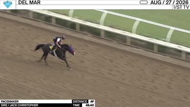 Pacemaker Worked 4 Furlongs in 49.40 at Del Mar on August 27th, 2026