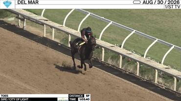 Toes Worked 5 Furlongs in 1:03.40 at Del Mar on August 30th, 2026