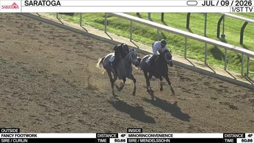 Fancy Footwork (Outside) and Minorinconvenience Worked 4 Furlongs in 50.66 at Saratoga on July 9th, 2026