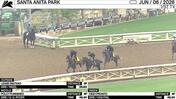 Lease Instead (Outside), Polly Purebred (Middle) and High Pronto Worked at Santa Anita Park on June 6th, 2026