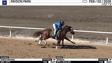 Noble Heritage (Outside) and Episodic Worked 3 Furlongs in 36.60 at Payson Park on February 2nd, 2026