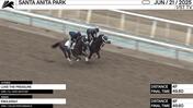 Love the Pressure (Outside) and Endlessly Worked 4 Furlongs in 49.60 at Santa Anita Park on June 21st, 2025