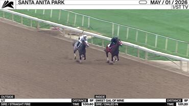 Lit (Outside) and Sweet Gal of Mine Worked 5 Furlongs at Santa Anita Park on May 1st, 2026