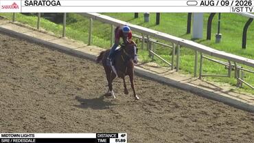 Midtown Lights Worked 4 Furlongs in 51.89 at Saratoga on August 9th, 2026