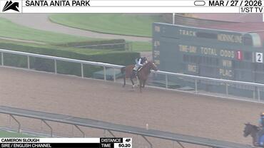 Cameron Slough Worked 4 Furlongs in 50.20 at Santa Anita Park on March 27th, 2026