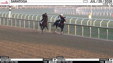 Magnitude (Outside) and Tiztastic Worked 5 Furlongs at Saratoga on July 25th, 2026