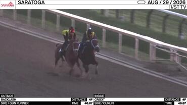 Backlash (Outside) and Credit Worked 4 Furlongs in 48.87 at Saratoga on August 29th, 2026