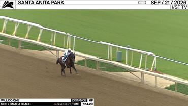 Will Do One Worked 6 Furlongs in 1:14.20 at Santa Anita Park on September 21st, 2026