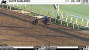 Pulp Fiction (Outside) and Enterdadragon Worked 5 Furlongs in 1:00.60 at Santa Anita Park on July 6th, 2026