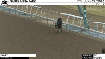 Dainey Worked 5 Furlongs in 1:00.80 at Santa Anita Park on June 21st, 2025