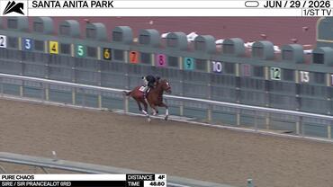 Pure Chaos Worked 4 Furlongs in 48.60 at Santa Anita Park on June 29th, 2026