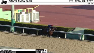 The Padre Worked 4 Furlongs in 50.20 at Santa Anita Park on February 23rd, 2026
