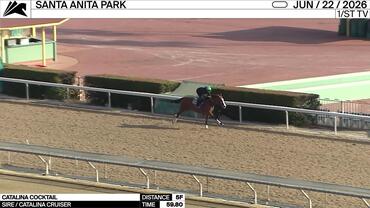 Catalina Cocktail Worked 5 Furlongs in 59.80 at Santa Anita Park on June 22nd, 2026