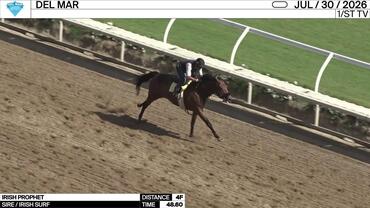Irish Prophet Worked 4 Furlongs in 48.60 at Del Mar on July 30th, 2026
