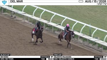 Mo Koko (Black Cap) and Majestic Palisades Worked 5 Furlongs at Del Mar on August 15th, 2026