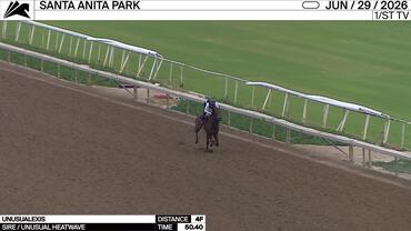 Unusualexis Worked 4 Furlongs in 50.40 at Santa Anita Park on June 29th, 2026