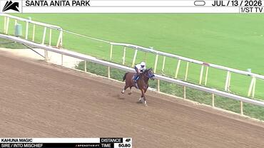 Kahuna Magic Worked 4 Furlongs in 50.80 at Santa Anita Park on July 13th, 2026