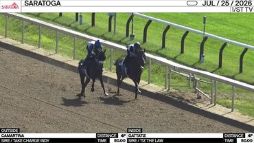 Camartina (Outside) and Gattatiz Worked 4 Furlongs in 50.00 at Saratoga on July 25th, 2026