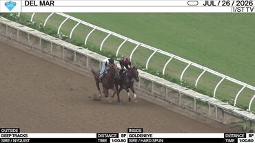 Deep Tracks (Outside) and Goldeneye Worked 5 Furlongs in 1:00.60 at Del Mar on July 26th, 2026