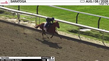 The Puma Worked 5 Furlongs in 1:02.16 at Saratoga on August 6th, 2026