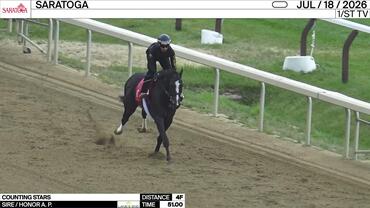 Counting Stars Worked 4 Furlongs in 51.00 at Saratoga on July 18th, 2026