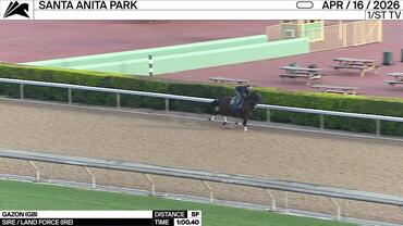 Gazon Worked 5 Furlongs in 1:00.40 at Santa Anita Park on April 16th, 2026