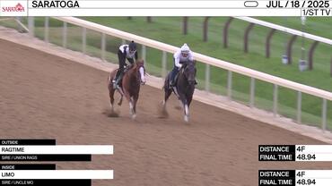 Ragtime (Outside) and Limo Worked 4 Furlongs in 48.94 at Saratoga on July 18th, 2025