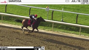Nitrogen Worked 4 Furlongs in 47.60 at Saratoga on July 19th, 2026
