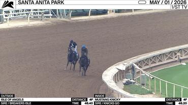 Isle of Angels (Outside) and Mustang Knicky Worked 4 Furlongs at Santa Anita Park on May 1st, 2026