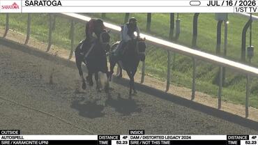 Autospell (Outside) and an Unnamed Horse out of the Dam Distorted Legacy Worked 4 Furlongs in 52.23 at Saratoga on July 16th, 2026