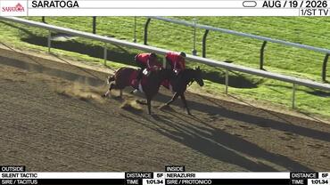 Silent Tactic (Outside) and Nerazurri Worked 5 Furlongs in 1:01.34 at Saratoga on August 19th, 2026